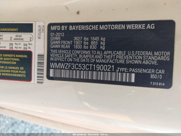 2012 MINI COOPER CLUBMAN