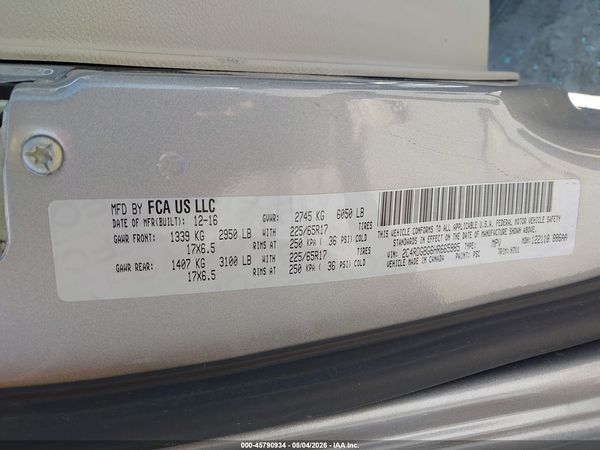 2017 DODGE GRAND CARAVAN SE
