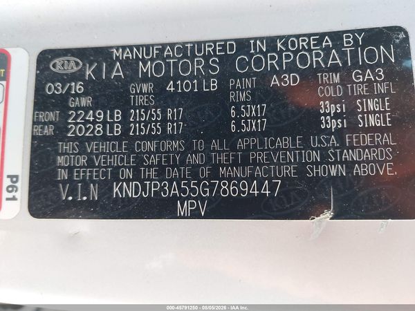 2016 KIA SOUL +