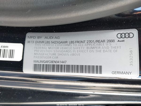 2014 AUDI A7 3.0T PREMIUM PLUS