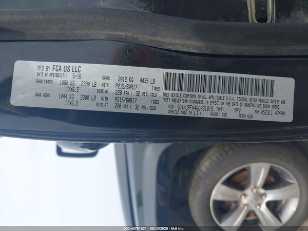 2016 JEEP PATRIOT HIGH ALTITUDE EDITION