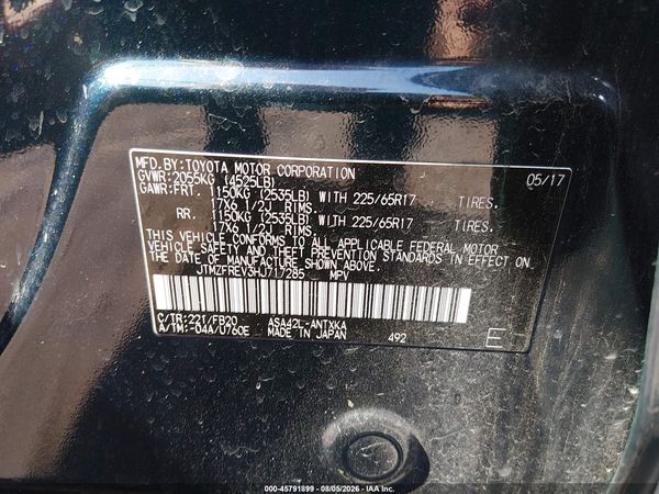 2017 TOYOTA RAV4 LE