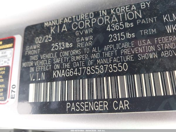 2025 KIA K5 GT-LINE