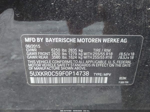 2015 BMW X5 XDRIVE35I