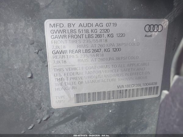 2020 AUDI Q3