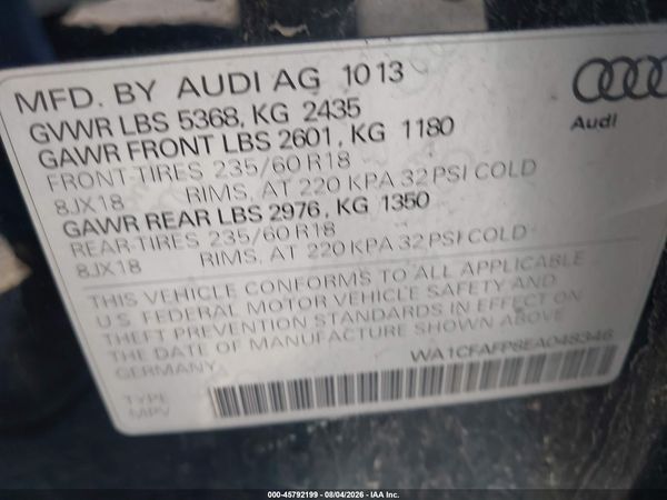 2014 AUDI Q5 2.0T PREMIUM