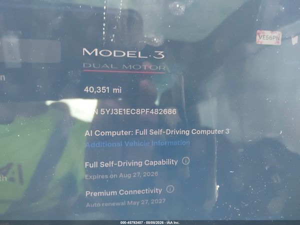 2023 TESLA MODEL 3