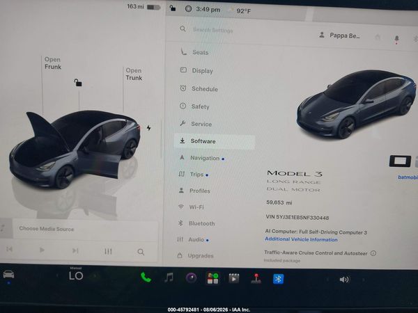 2022 TESLA MODEL 3