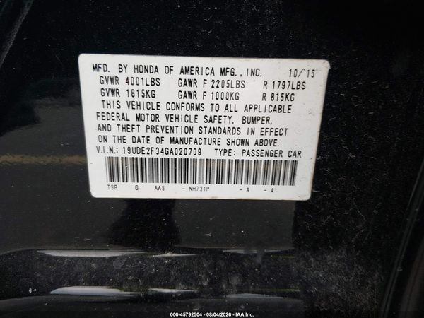 2016 ACURA ILX