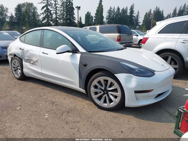 2022 TESLA MODEL 3 REAR-WHEEL DRIVE
