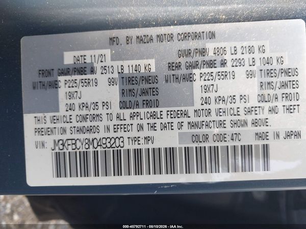 2021 MAZDA CX-5 CARBON EDITION TURBO
