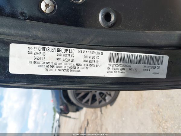 2012 DODGE CHALLENGER SXT