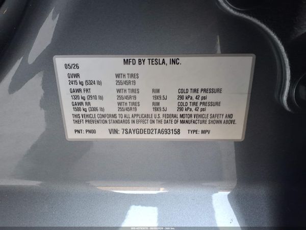 2026 TESLA MODEL Y
