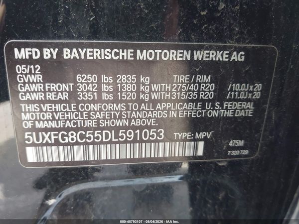 2013 BMW X6 XDRIVE50I