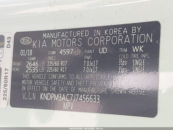 2018 KIA SPORTAGE LX