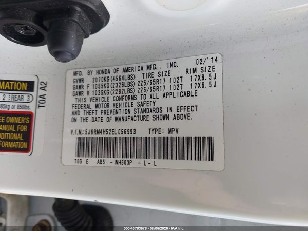 2014 HONDA CR-V EX