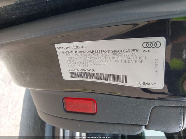 2019 AUDI A5 45 PREMIUM