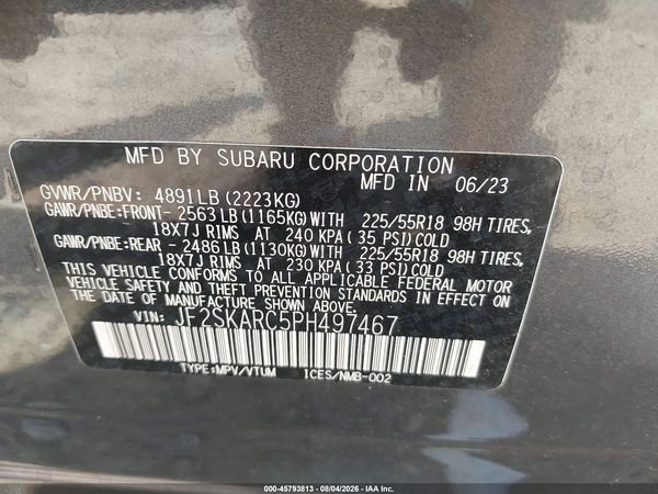 2023 SUBARU FORESTER TOURING