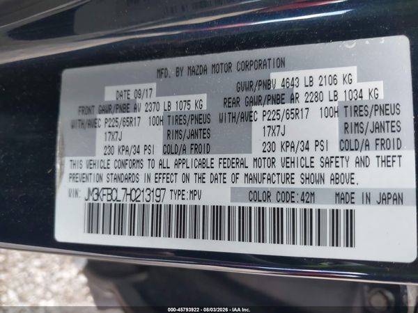 2017 MAZDA CX-5 TOURING