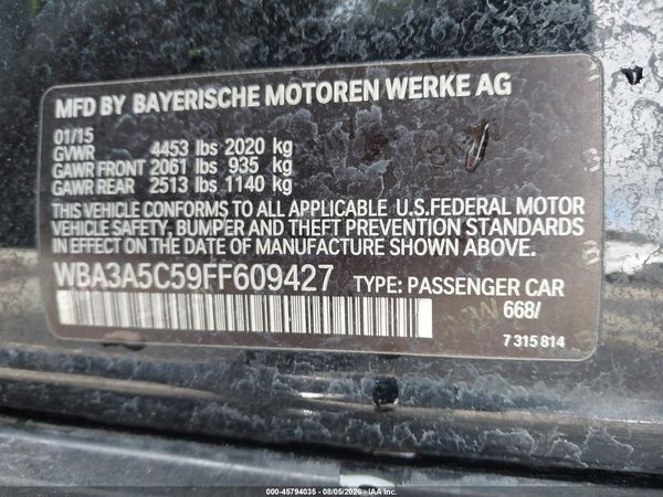 2015 BMW 328I