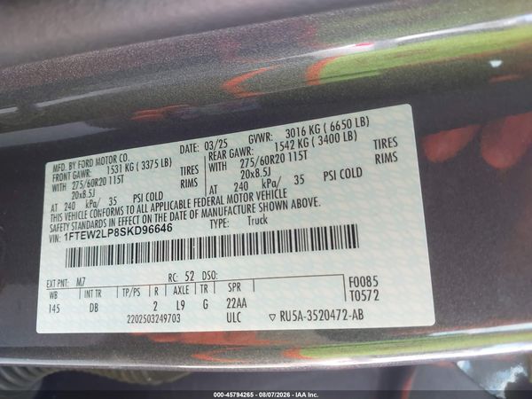 2025 FORD F-150 STX