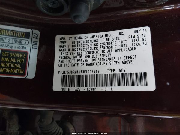 2014 HONDA CR-V EX-L