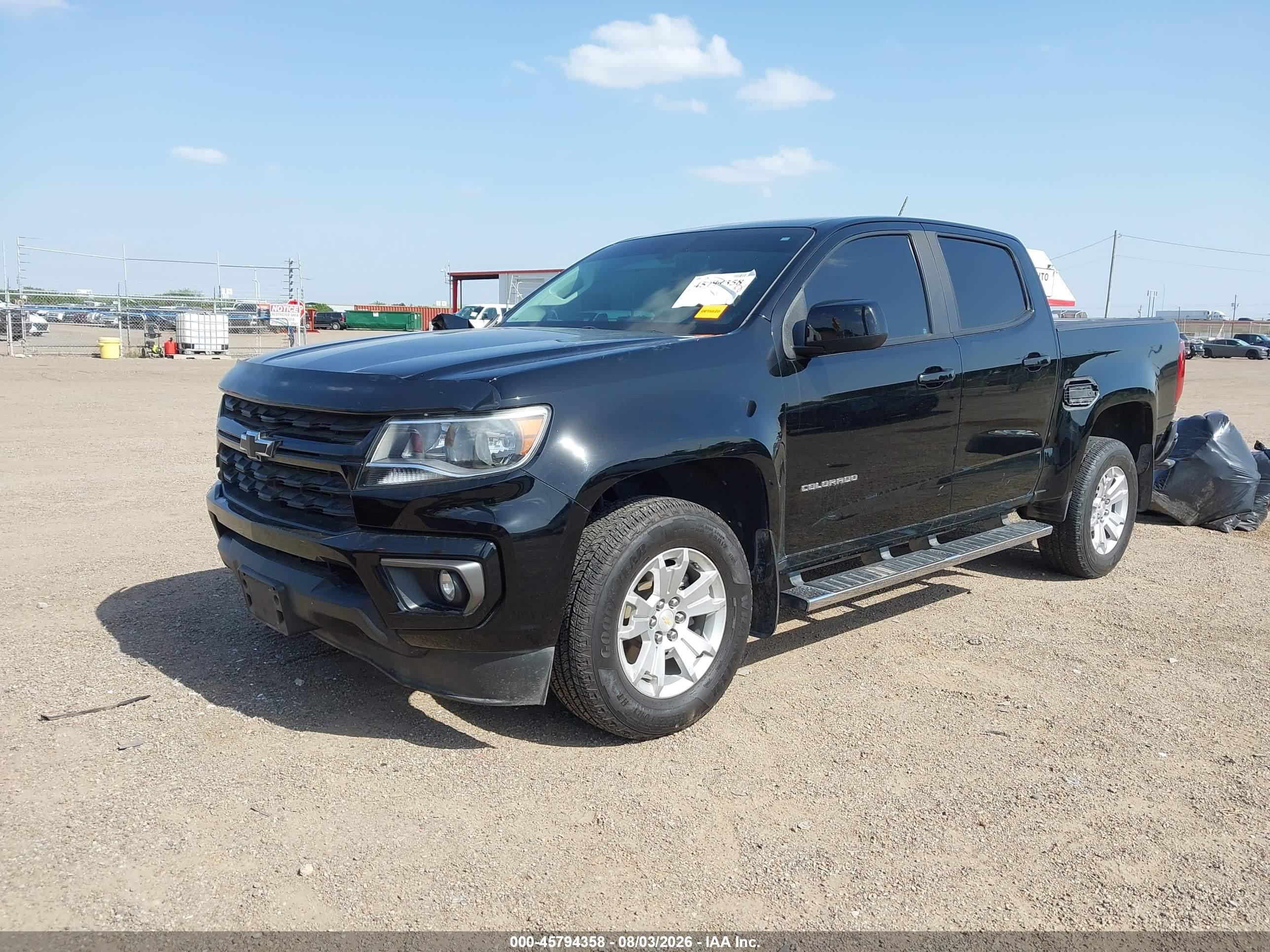 2022 CHEVROLET COLORADO 2WD  SHORT BOX LT — I2
