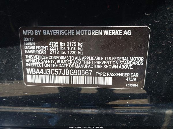2018 BMW 430I GRAN COUPE XDRIVE