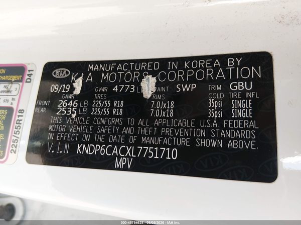 2020 KIA SPORTAGE S