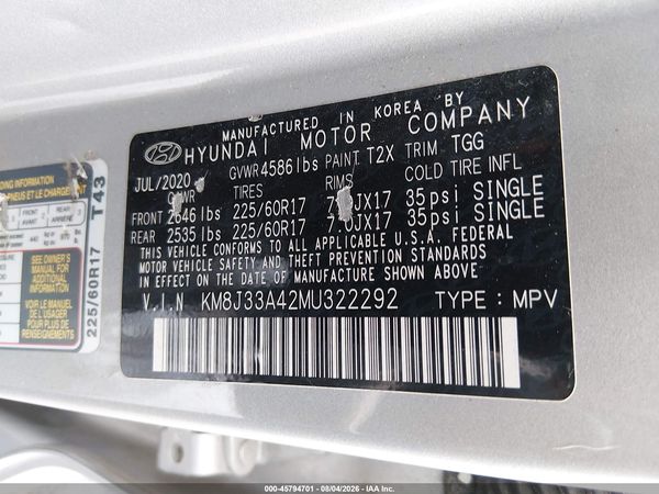 2021 HYUNDAI TUCSON VALUE