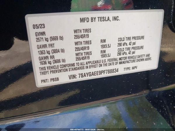 2023 TESLA MODEL Y