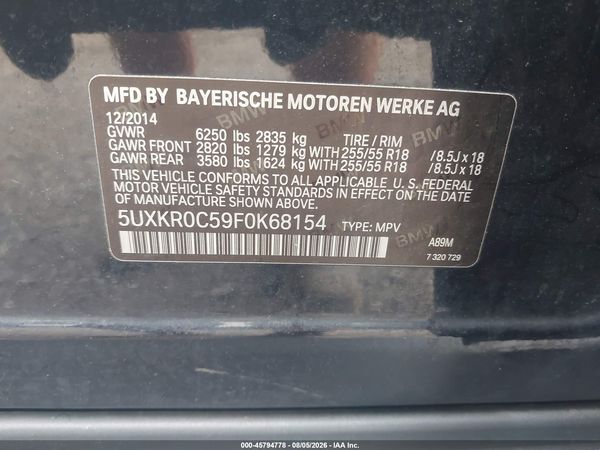2015 BMW X5 XDRIVE35I