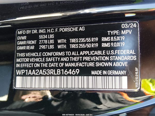 2024 PORSCHE MACAN T