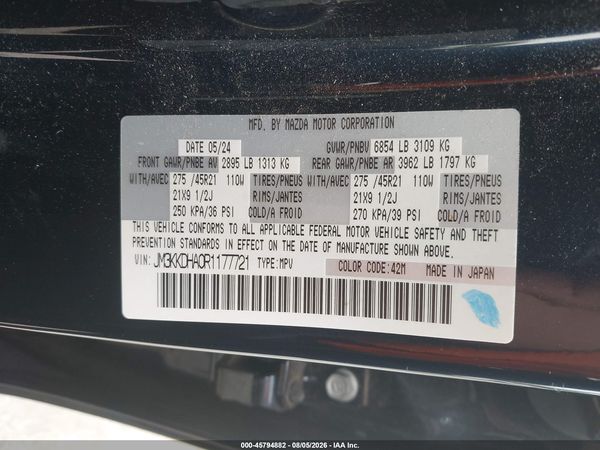 2024 MAZDA CX-90 PHEV PREMIUM