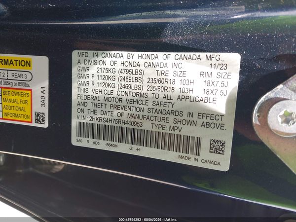 2024 HONDA CR-V EX-L AWD