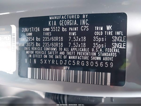 2024 KIA SORENTO S