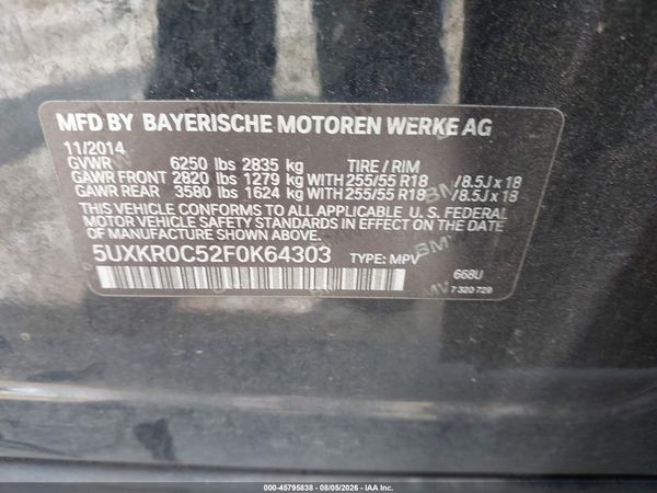 2015 BMW X5 XDRIVE35I