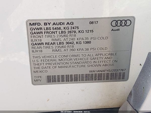2018 AUDI Q5