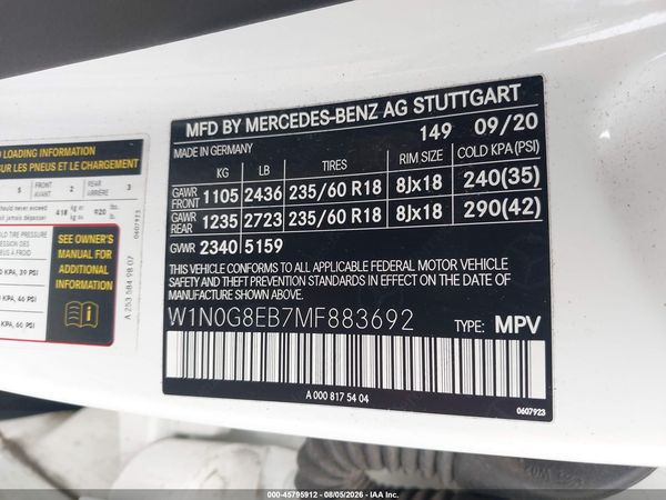 2021 MERCEDES-BENZ GLC 300 4MATIC SUV