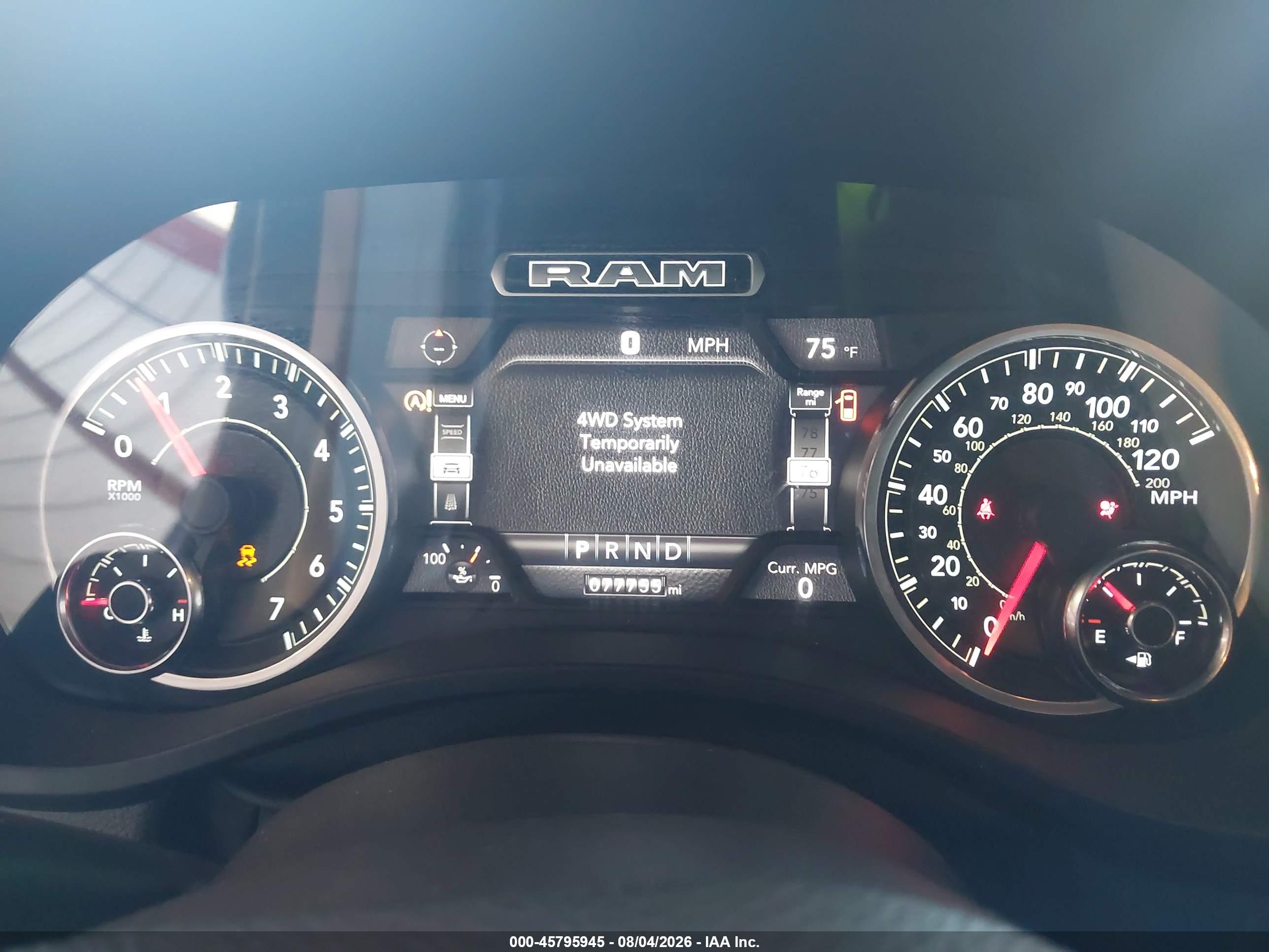 2021 RAM 1500 BIG HORN  4X4 5'7 BOX