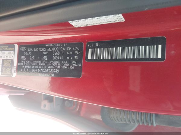 2021 KIA FORTE GT