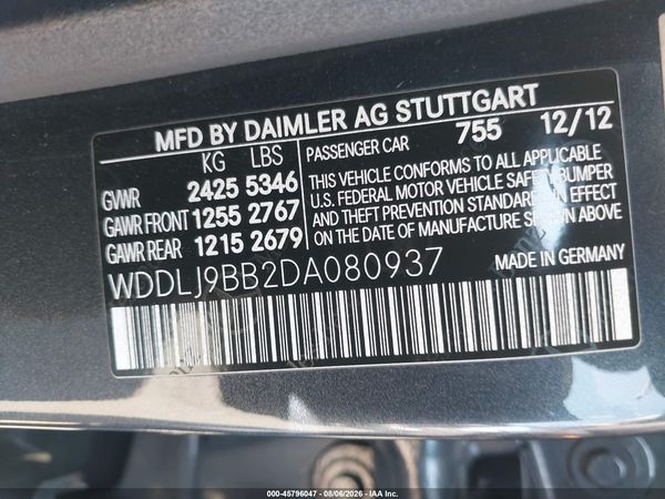 2013 MERCEDES-BENZ CLS 550 4MATIC