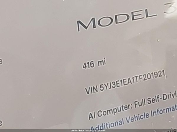 2026 TESLA MODEL 3