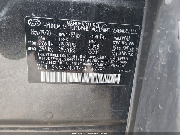 2021 HYUNDAI SANTA FE SEL