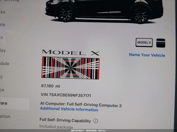 2022 TESLA MODEL X