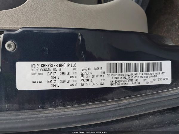 2013 DODGE GRAND CARAVAN SXT