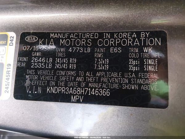 2017 KIA SPORTAGE SX TURBO