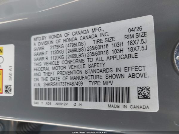 2026 HONDA CR-V EX-L AWD
