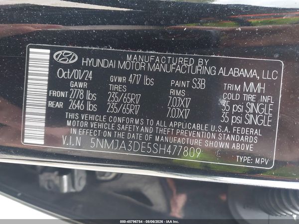 2025 HYUNDAI TUCSON SE