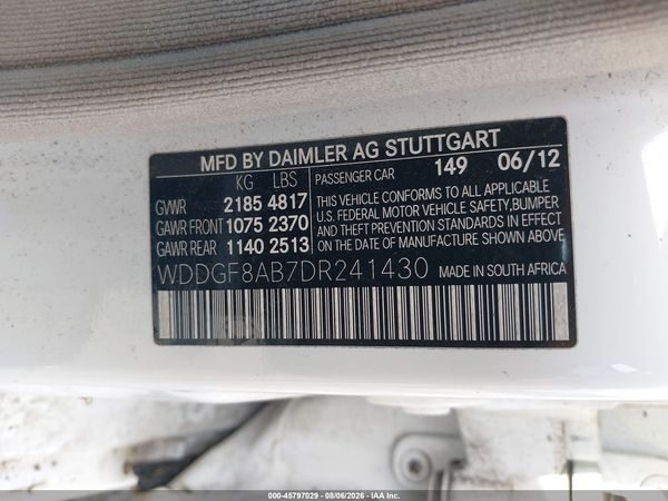 2013 MERCEDES-BENZ C 300 SPORT 4MATIC